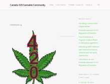 Tablet Screenshot of canada420.org